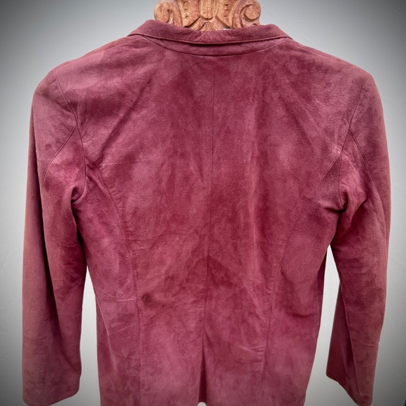Plum Suede Blazer - Picture 2 of 2